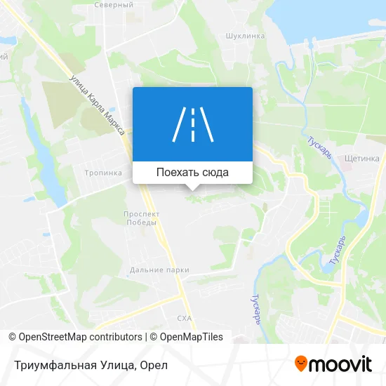 Карта Триумфальная Улица