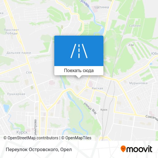 Карта Переулок Островского