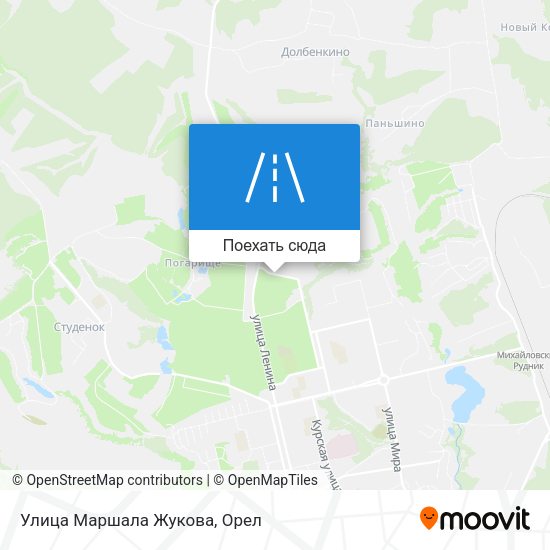 Карта Улица Маршала Жукова