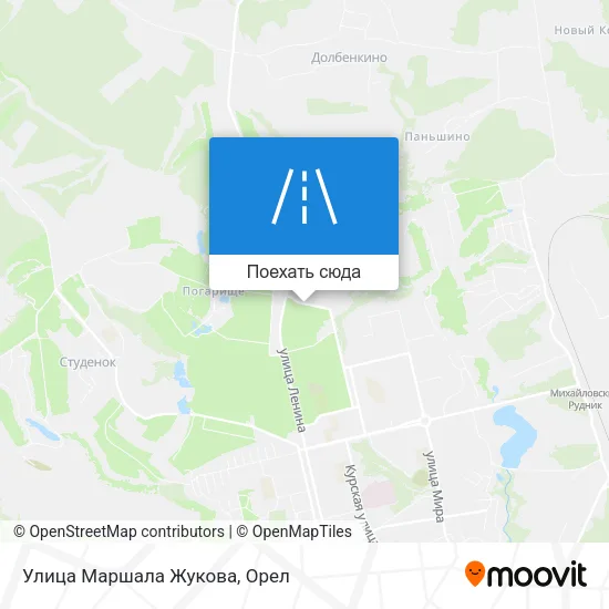 Карта Улица Маршала Жукова