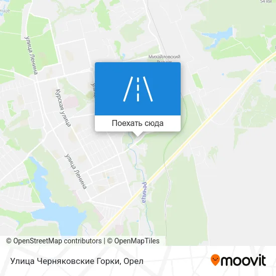 Карта Улица Черняковские Горки