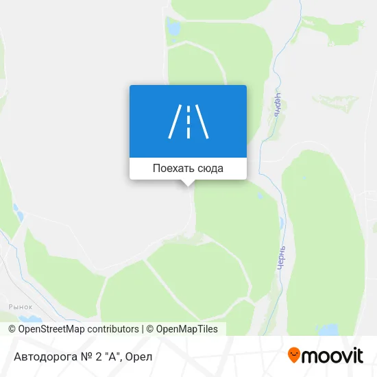 Карта Автодорога № 2 "А"