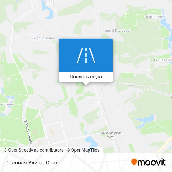 Карта Степная Улица