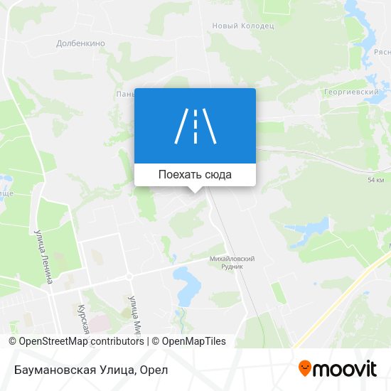 Карта Баумановская Улица