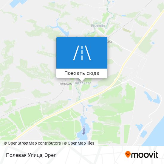 Карта Полевая Улица