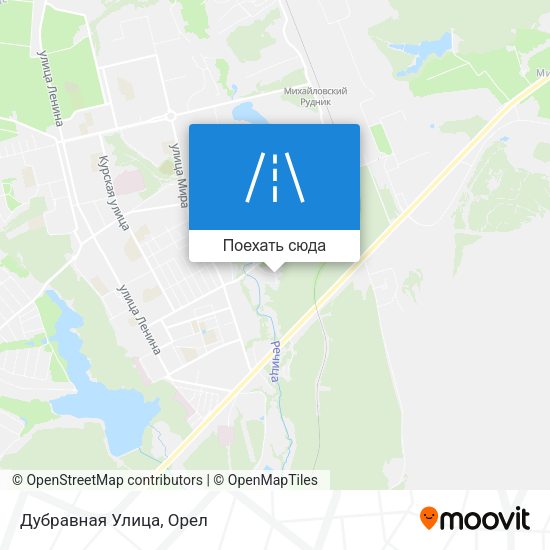 Карта Дубравная Улица