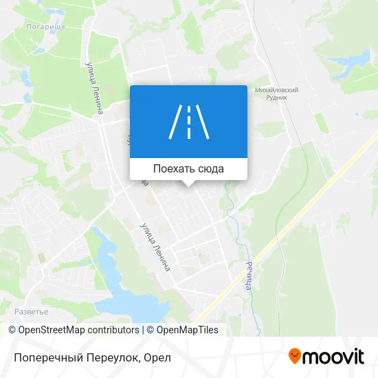 Карта Поперечный Переулок
