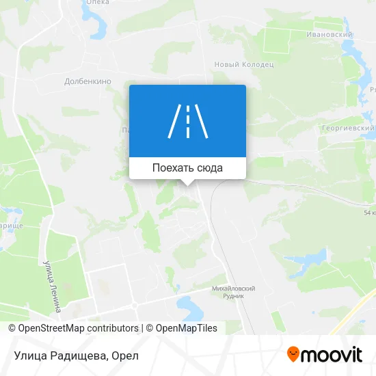 Карта Улица Радищева