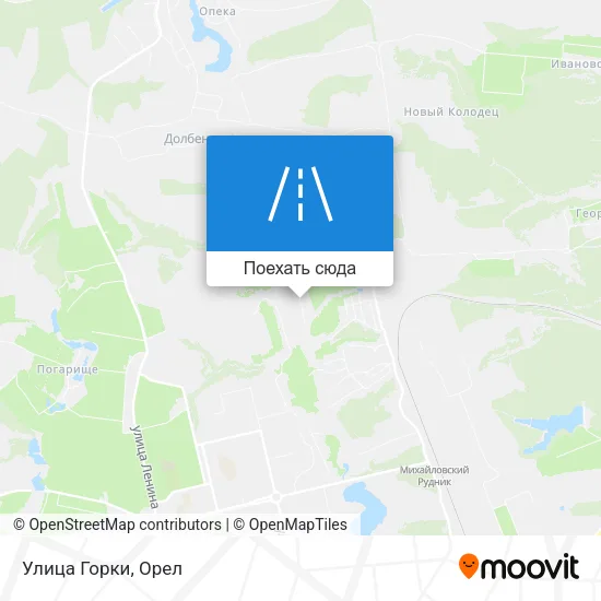 Карта Улица Горки