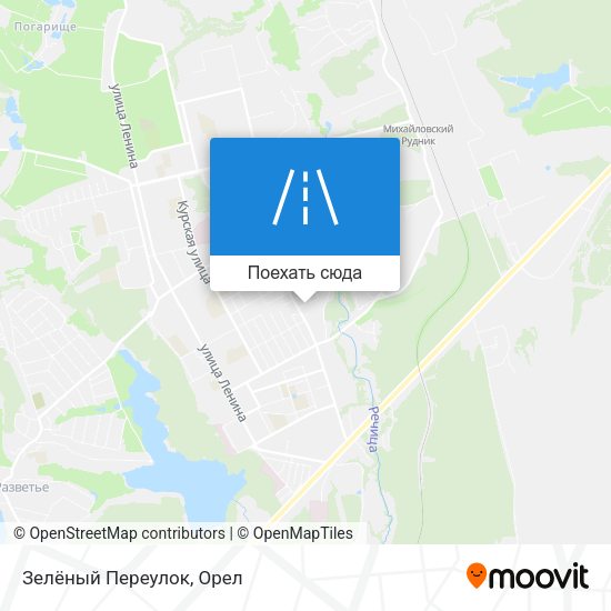 Карта Зелёный Переулок