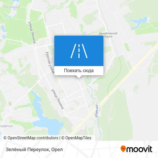 Карта Зелёный Переулок