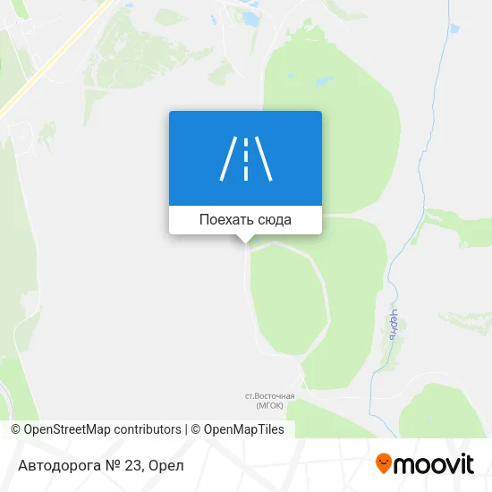 Карта Автодорога № 23