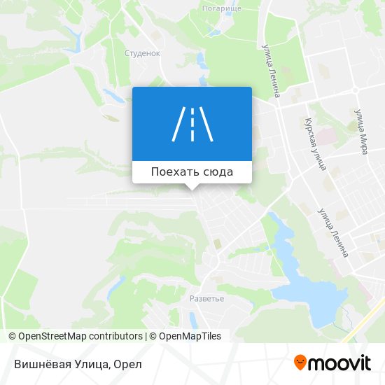 Карта Вишнёвая Улица
