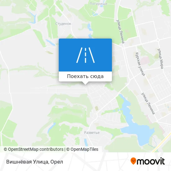 Карта Вишнёвая Улица