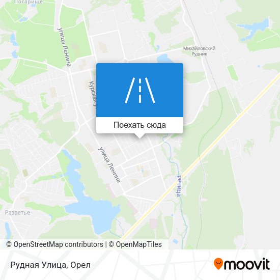 Карта Рудная Улица