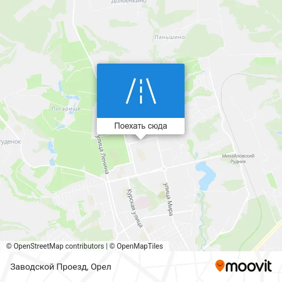 Карта Заводской Проезд