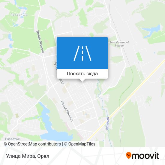 Карта Улица Мира