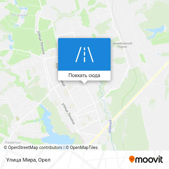 Карта Улица Мира
