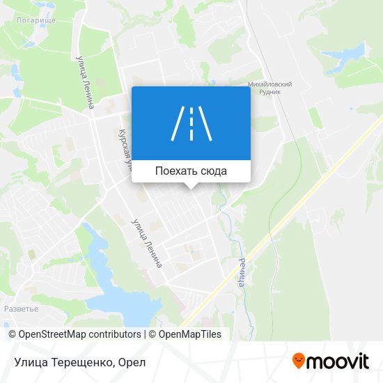 Карта Улица Терещенко