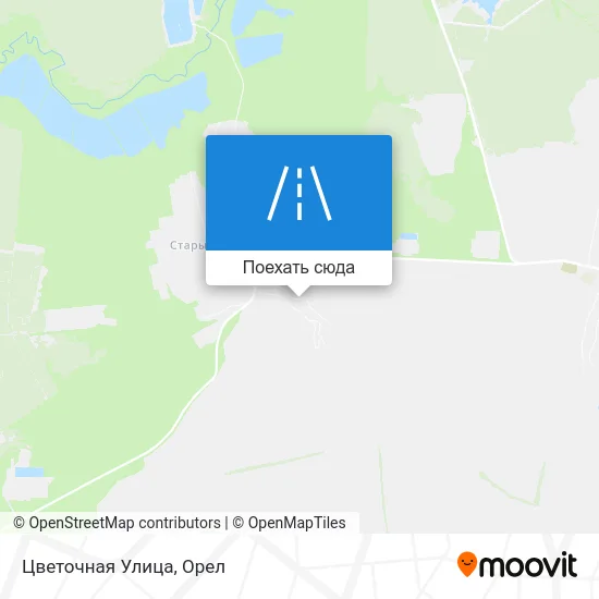 Карта Цветочная Улица