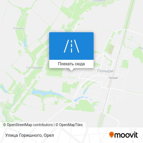 Карта Улица Горишного