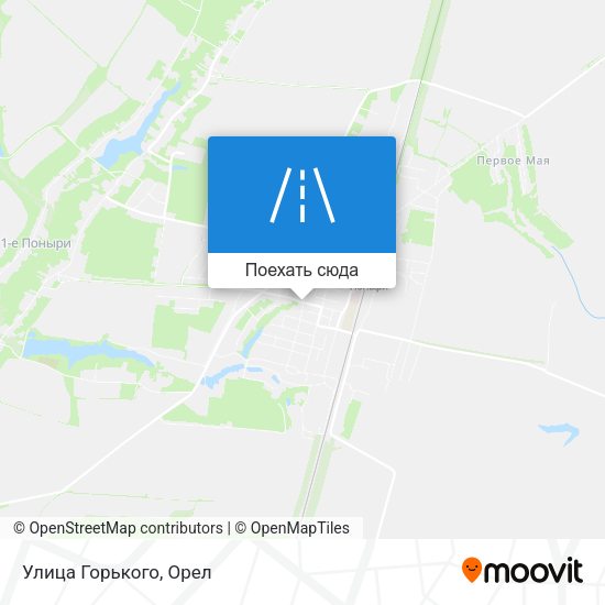 Карта Улица Горького