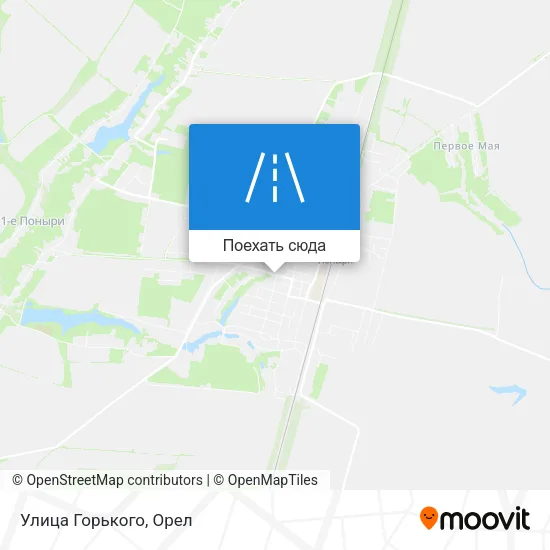 Карта Улица Горького