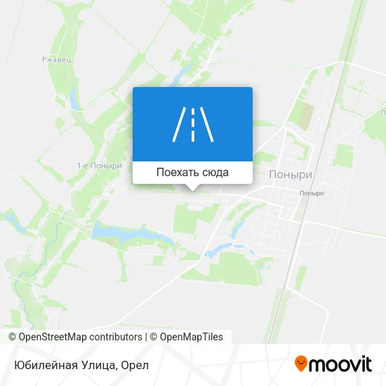 Карта Юбилейная Улица