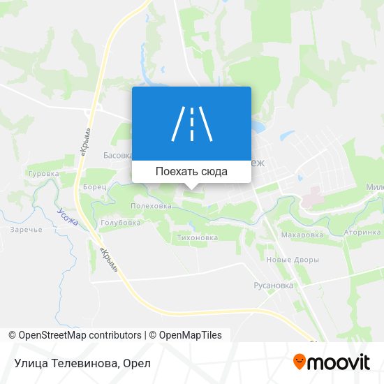 Карта Улица Телевинова