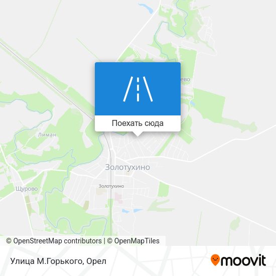 Карта Улица М.Горького