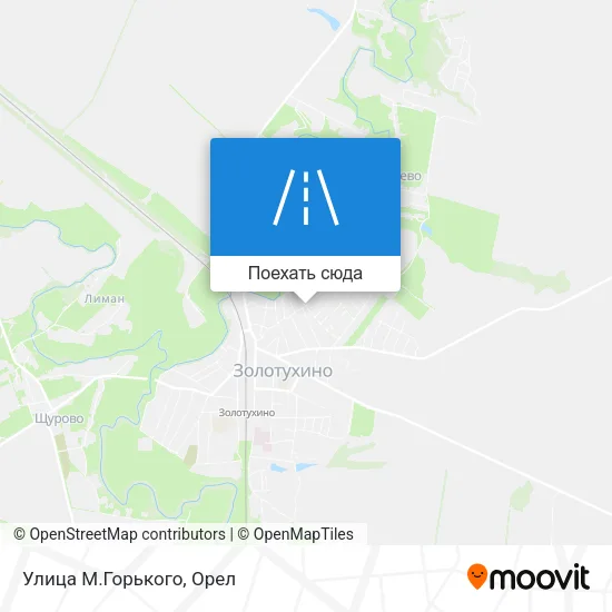 Карта Улица М.Горького