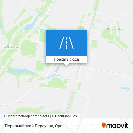 Карта Первомайский Переулок
