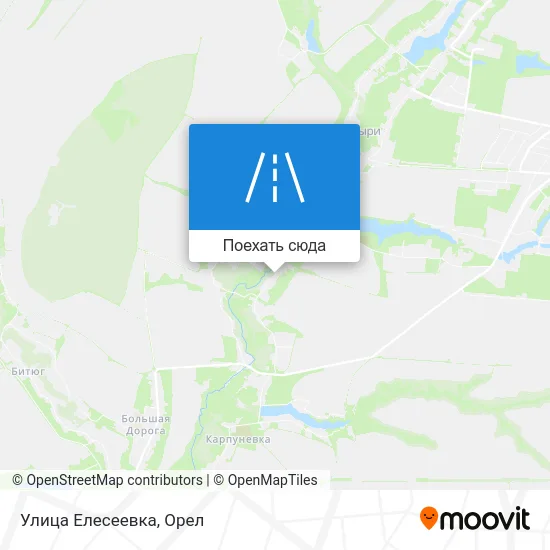 Карта Улица Елесеевка