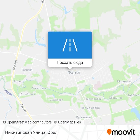 Карта Никитинская Улица