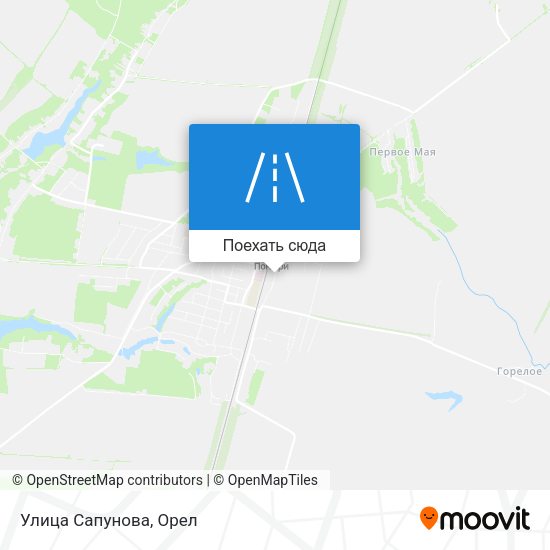 Карта Улица Сапунова