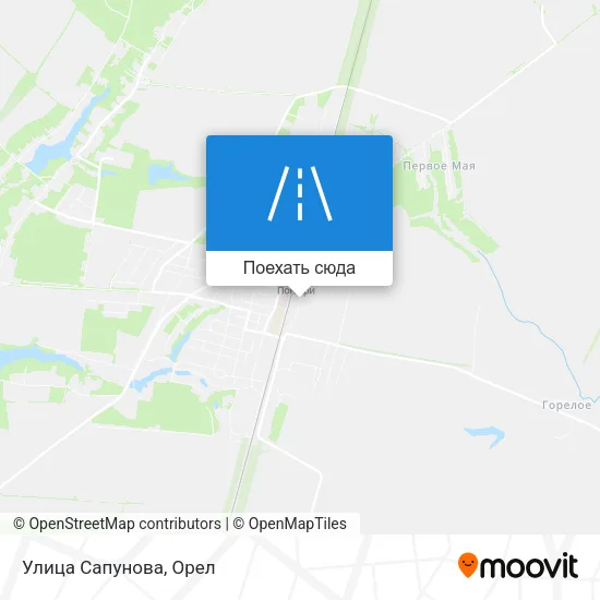 Карта Улица Сапунова