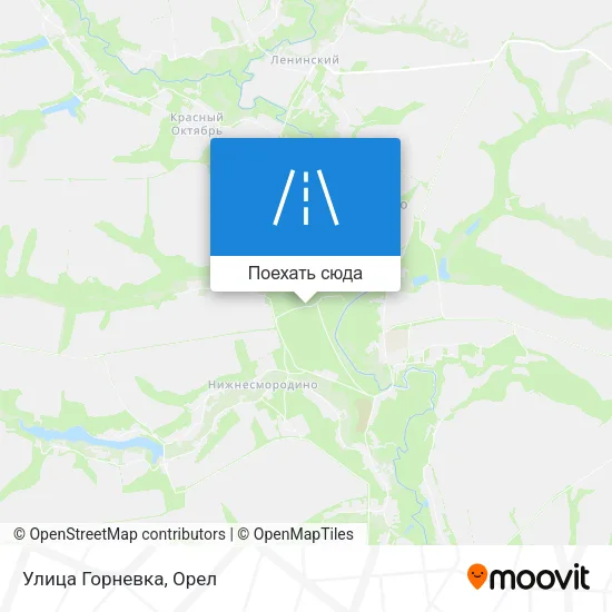 Карта Улица Горневка