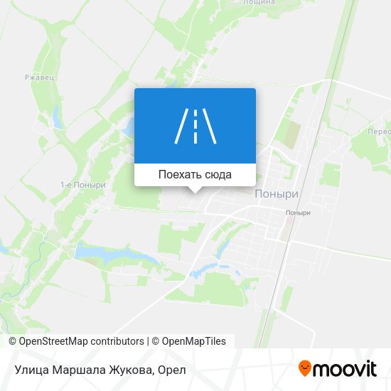 Карта Улица Маршала Жукова
