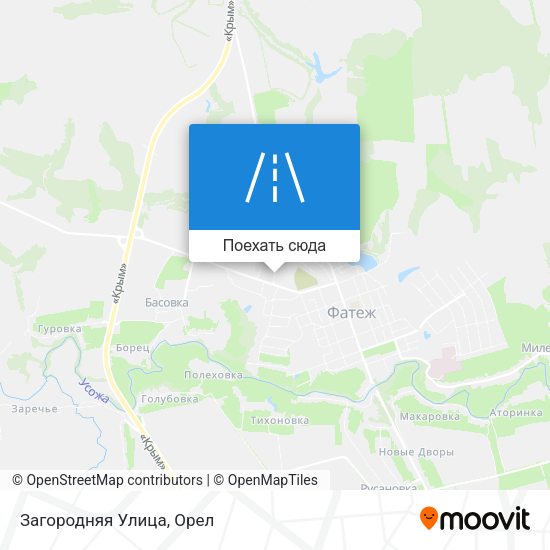 Карта Загородняя Улица
