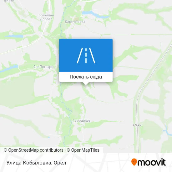 Карта Улица Кобыловка