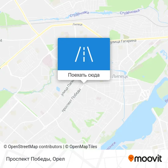 Карта Проспект Победы