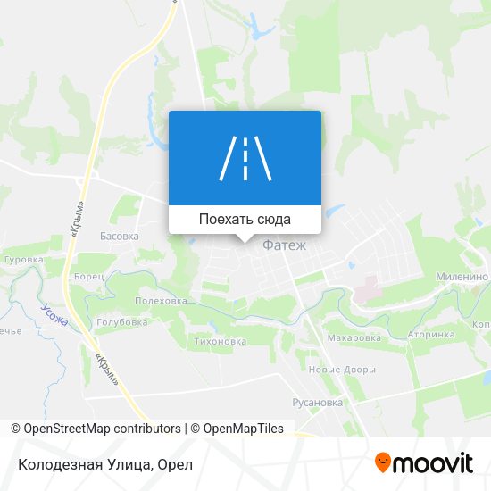 Карта Колодезная Улица