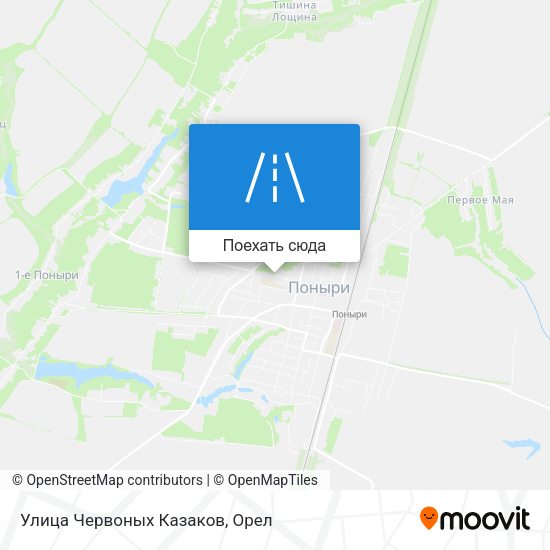Карта Улица Червоных Казаков