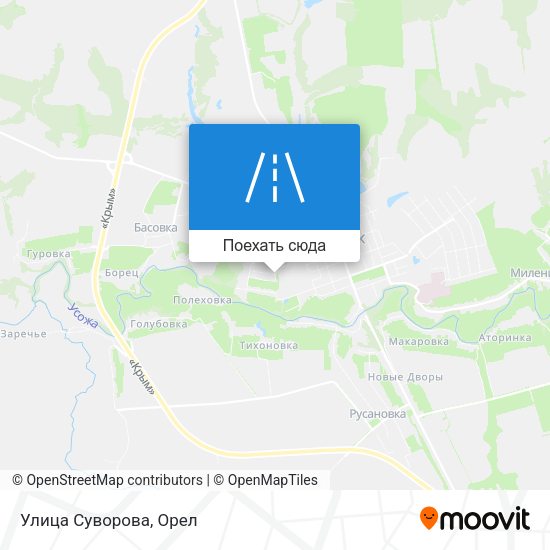 Карта Улица Суворова