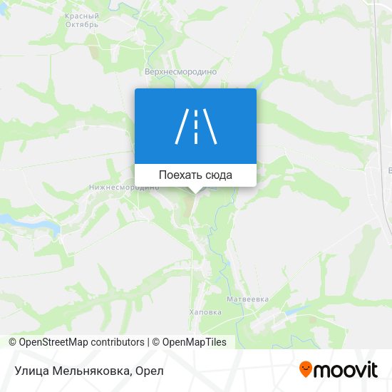 Карта Улица Мельняковка