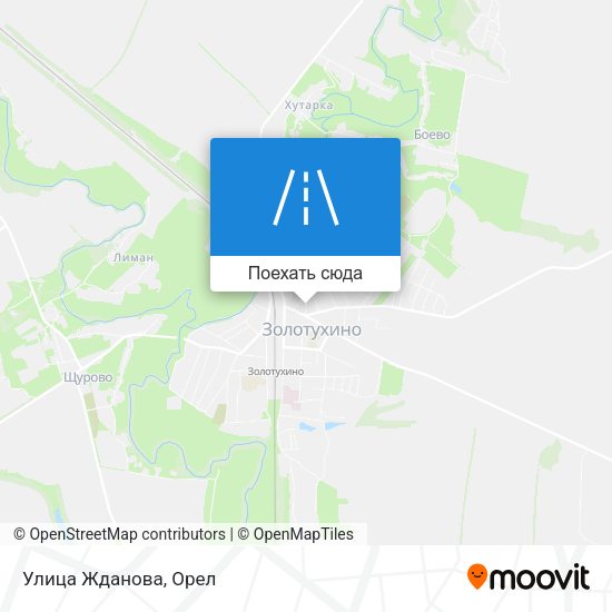 Карта Улица Жданова