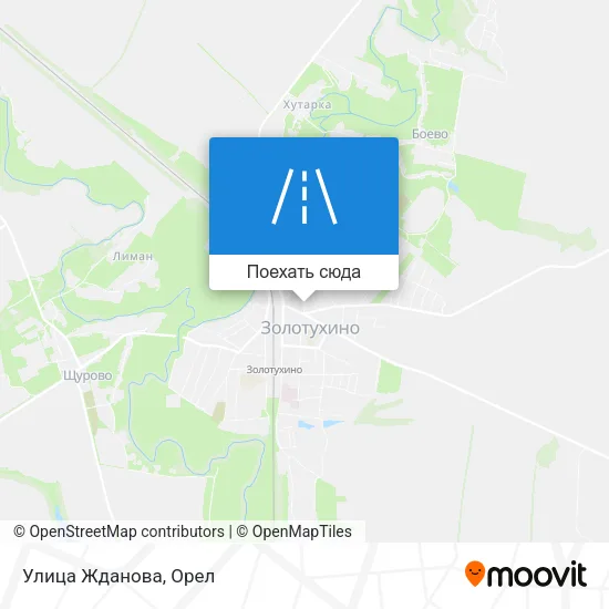 Карта Улица Жданова