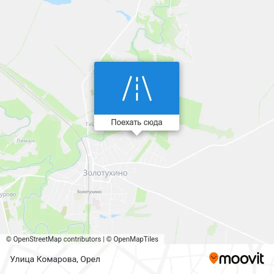 Карта Улица Комарова