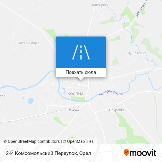 Карта 2-Й Комсомольский Переулок