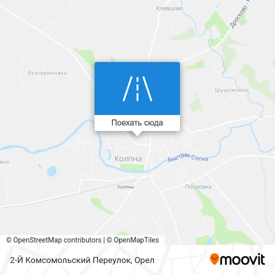 Карта 2-Й Комсомольский Переулок